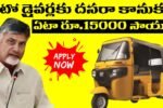 AP CM Chandrababu Announced 15000 For Auto Drivers
