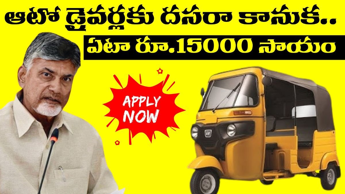 AP CM Chandrababu Announced 15000 For Auto Drivers
